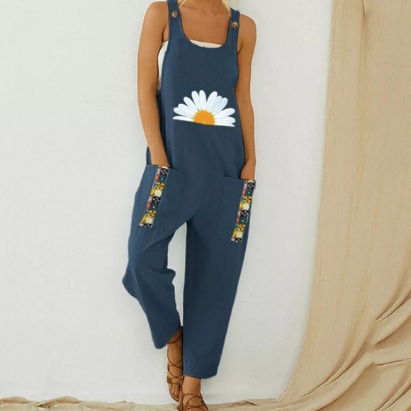Pants - Daisy Lightweight Romper with Pockets